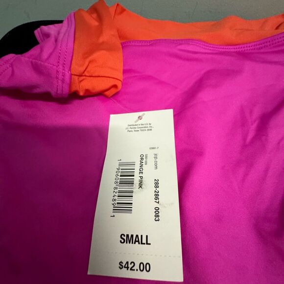 Sugar Beach Women’s Bikini Bottom Small – Orange Pink Cheeky Swim Bottom - Picture 4 of 5